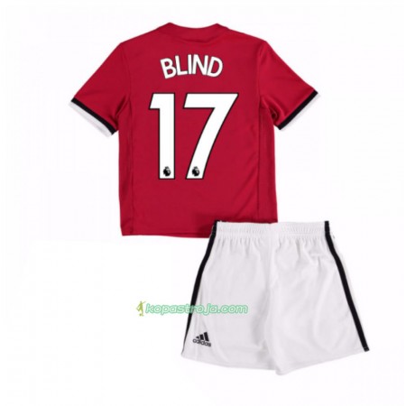 Billiga Fotbollströjor Manchester United Daley Blind 17 Barn Hemma tröja 2017/18 Kortärmad