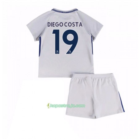 Billiga Fotbollströjor Chelsea Diego Costa 19 Barn Borta tröja 2017/18 Kortärmad
