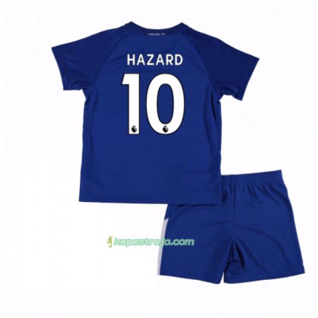 Billiga Fotbollströjor Chelsea Eden Hazard 10 Barn Hemma tröja 2017/18 Kortärmad