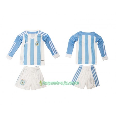 Billiga Fotbollströjor Argentina Barn Hemma tröja 2016 Långärmad