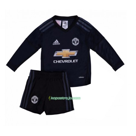 Billiga Fotbollströjor Manchester United Målvakt David de Gea 1 Barn Hemma tröja 2017/18 Långärmad