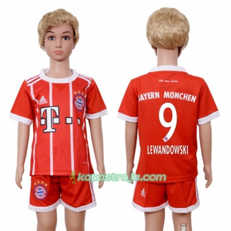 Billiga Fotbollströjor FC Bayern München Robert Lewandowski 9 Barn Hemma tröja 2017/18 Kortärmad