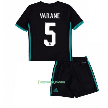 Billiga Fotbollströjor Real Madrid Raphael Varane 5 Barn Borta tröja 2017/18 Kortärmad