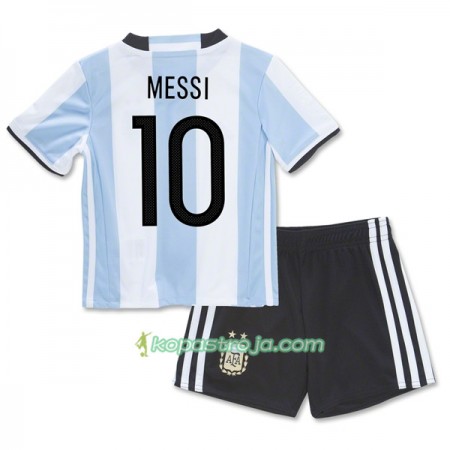 Billiga Fotbollströjor Argentina Lionel Messi 10 Barn Hemma tröja 2016 Kortärmad