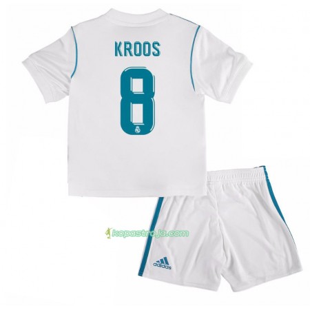 Billiga Fotbollströjor Real Madrid Toni Kroos 8 Barn Hemma tröja 2017/18 Kortärmad