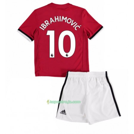 Billiga Fotbollströjor Manchester United Zlatan Ibrahimovic 10 Barn Hemma tröja 2017/18 Kortärmad