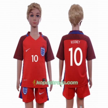 Billiga Fotbollströjor England Wayne Rooney 10 Barn Borta tröja 2016 Kortärmad
