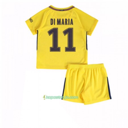 Billiga Fotbollströjor Paris SG Angel Di Maria 11 Barn Borta tröja 2017/18 Kortärmad