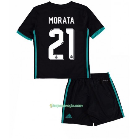Billiga Fotbollströjor Real Madrid Alvaro Morata 21 Barn Borta tröja 2017/18 Kortärmad