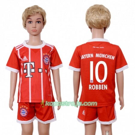 Billiga Fotbollströjor FC Bayern München Arjen Robben 10 Barn Hemma tröja 2017/18 Kortärmad